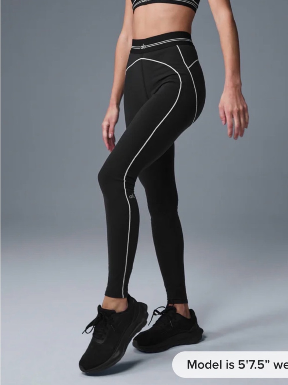Alo yoga 2 piece set High-Rise airbrush Leggings and bra